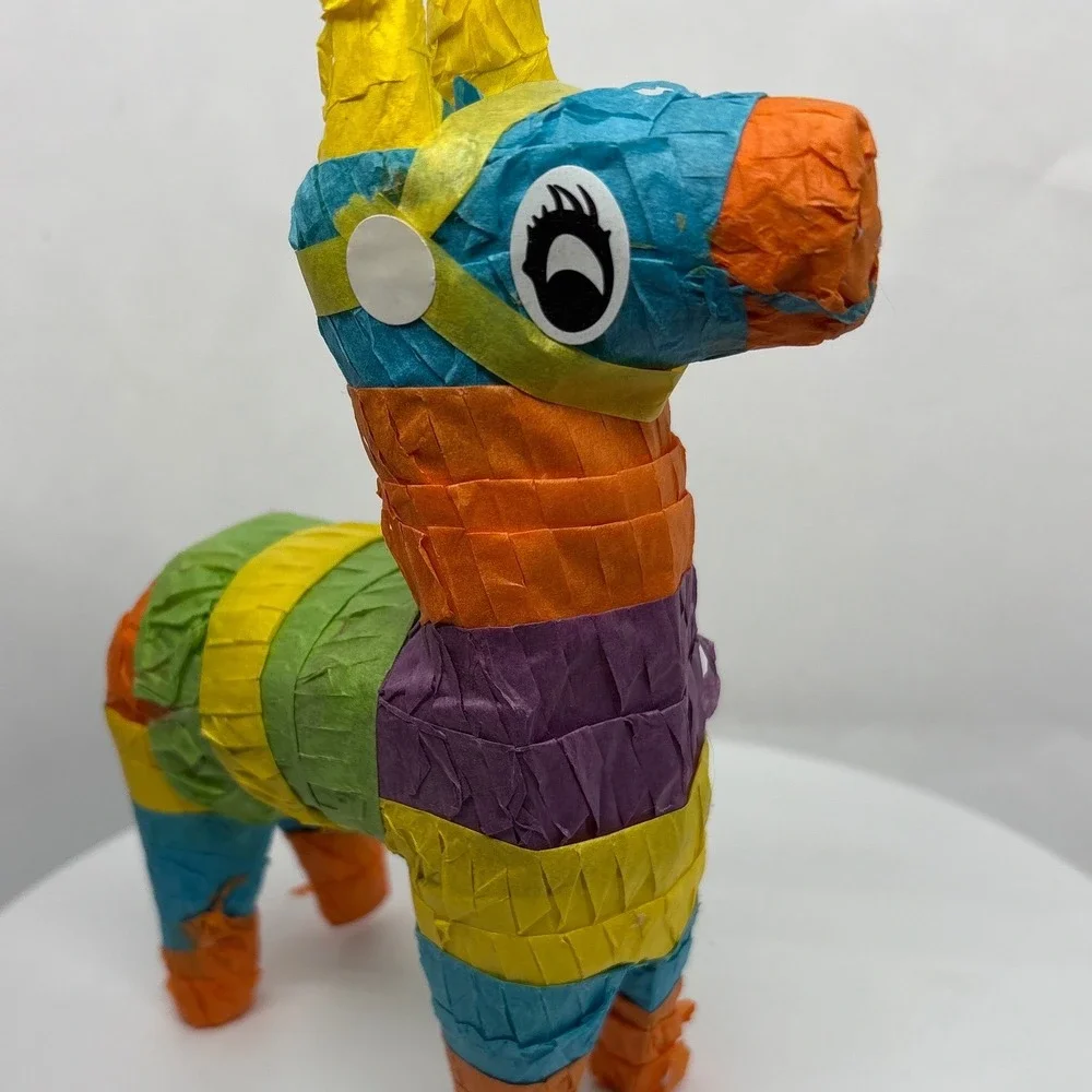 Colorful‎ Striped Llama Pinata Party Decoration Fiesta Celebration Loot 7